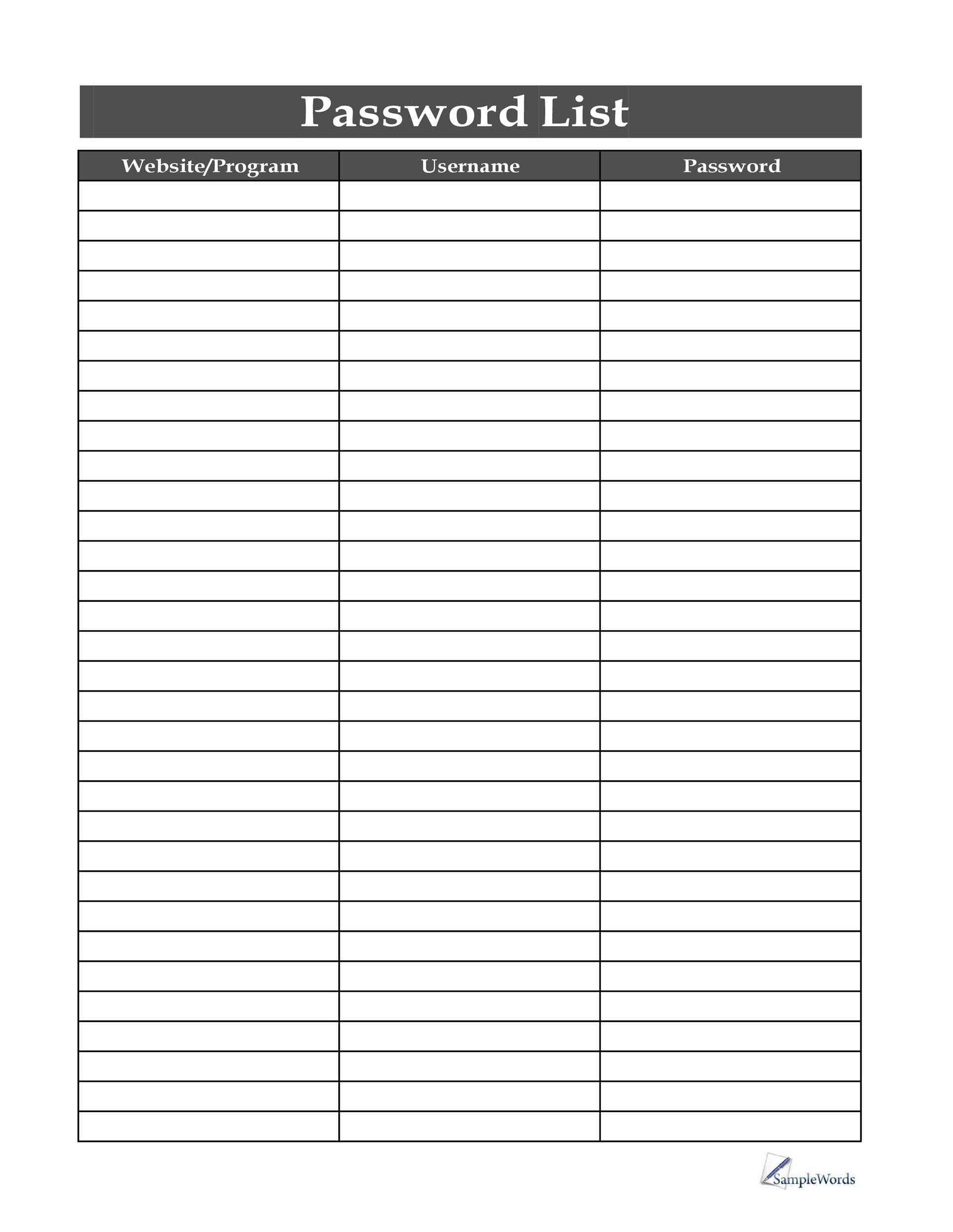 10 Best Internet Password Log Printable Pdf For Free - vrogue.co